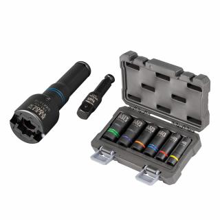 Klein Tools Slotted 6-in-1 Impact Socket Set 660KIT2